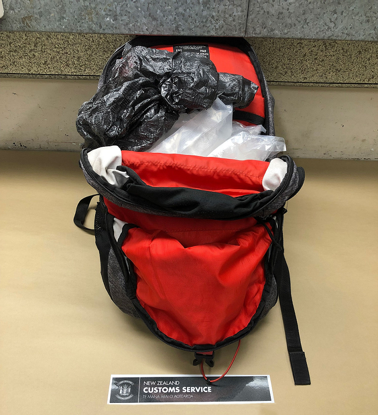 Meth discovered in backpack
