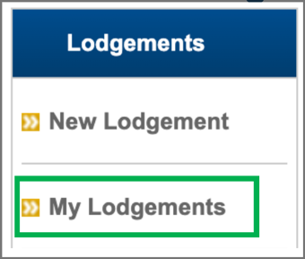 My Lodgements in TSW